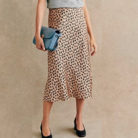 Sézane Sandy Skirt in Leopard - Picture 2 of 5